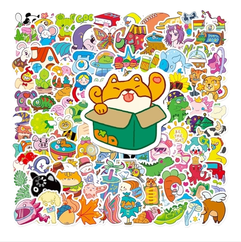 200 Pieces Colorful Cartoon Sticker Pack